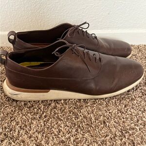 Wolf and Shepherd Men's Brown Leather Lace Up Dress Shoes Size 15